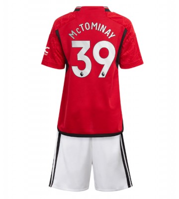 Manchester United Scott McTominay #39 Replika Babytøj Hjemmebanesæt Børn 2023-24 Kortærmet (+ Korte bukser)